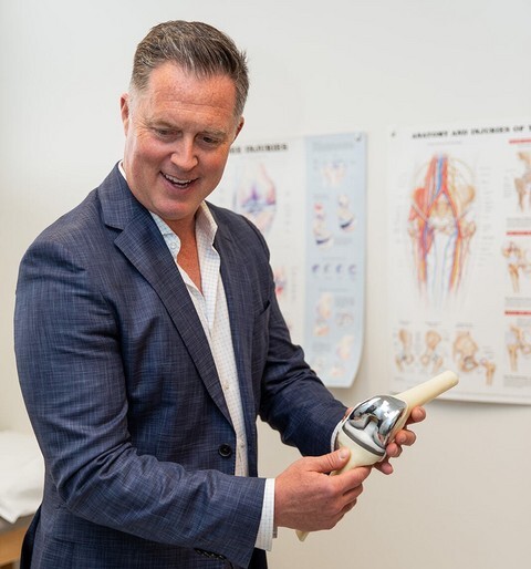 Dr. McClellan with implant
